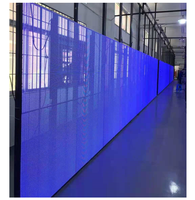 Mur vidéo LED transparent pour centre commercial intérieur / Écran d'affichage HD pour fenêtre, LED SMD2121, pas de pixel P3.91-7.82, haute luminosité