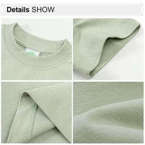 เสื้อยืดผ้าฝ้ายโอเวอร์ไซส์สำหรับเด็กเสื้อยืดพิมพ์โลโก้ตามสั่ง - Product Image 3