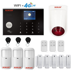 Tuyaスマート画面コントロールパネル4G <span class=keywords><strong>GSM</strong></span> WiFi警報システムストロボサイレンABS Google Home Alexaホームセキュリティ対応 - Product Image 1