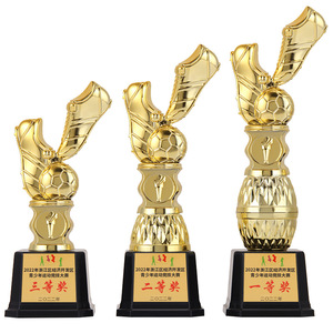 Trofeo de fútbol de <span class=keywords><strong>diseño</strong></span>, logotipo personalizado, estilo deportivo, pequeño, de resina, 2023 - Product Image 1