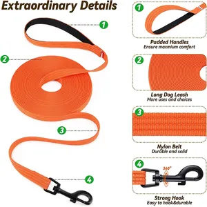 Fabricante al por mayor personalización barata duradera mascota plomo 10M 20M 50m largo entrenamiento perro mascota Correa - Product Image 2