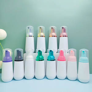 30Ml/50Ml/60Ml/80Ml/100Ml/150Ml/200Ml givré Transparent <span class=keywords><strong>noir</strong></span> cils shampooing bouteille Mousse mousseuse visage lavage bouteille - Product Image 5