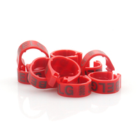 Bague Oiseau 2023 nouvel anneau de bande de jambe d'oiseau personnalisé 100 pièces anneaux en plastique formation d'oiseau 300 pièces 1000 pièces anneau en plastique pour Birds24 mm