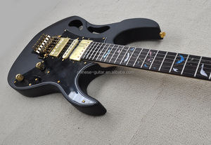 กีตาร์ไฟฟ้า Flyoung สีดำด้าน พร้อม <span class=keywords><strong>Floyd</strong></span> <span class=keywords><strong>Rose</strong></span> Bridge ฮาร์ดแวร์สีทอง ฟิงเกอร์บอร์ดไม้โรสวูด ผลิตตามสั่ง - Product Image 5