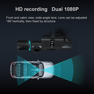 Dễ dàng cài đặt Mini Dash máy ảnh 4G Duel ống kính 3CH 1080P Xe Tải xe ghi GPS theo dõi Full HD độ phân giải cao Wifi Dashcam - Product Image 4