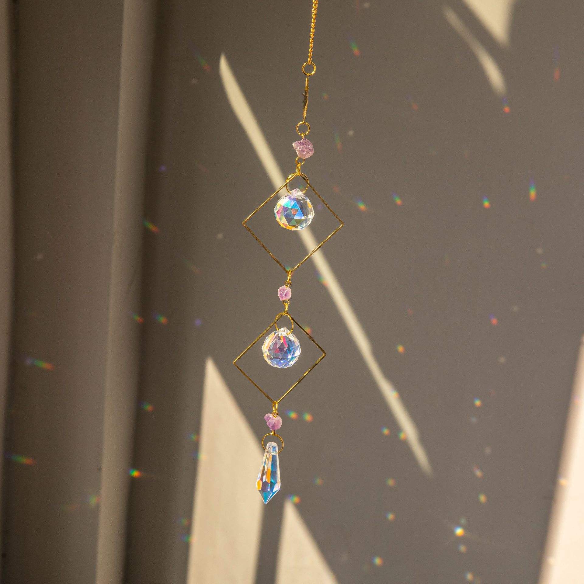 Amethyst large square (size47cm,Gram weight37g)