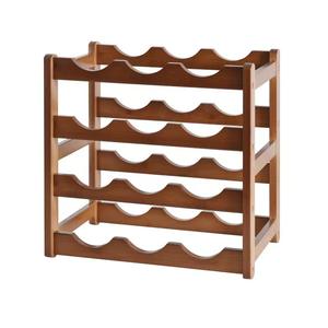 Estante para Vino de Madera, Rectangular, de Madera Maciza, con Capacidad para 6 Botellas, Estilo Moderno y Simple, para Mostrador de Bar o Fiestas - Product Image 1