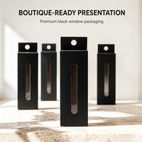 Boîte d'emballage pliable recyclable personnalisée avec fenêtre transparente pour les petites entreprises, les cadeaux et les produits artisanaux