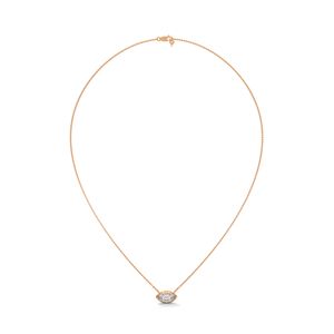 จี้เพชรเพาะเลี้ยงคุณภาพพรีเมียมสีโรสโกลด์ ออกแบบเพื่อความหรูหราที่ยั่งยืน พร้อมพื้นผิวเรียบเนียนและประกายเงางามยาวนาน - Product Image 3