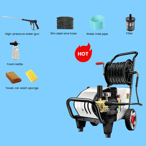 Nettoyeur haute pression électrique neuf 250 bars 4 CV, pompe axiale à montage direct en acier inoxydable, pompe à eau portable pour le <span class=keywords><strong>nettoyage</strong></span> <span class=keywords><strong>de</strong></span> voitures - Product Image 3