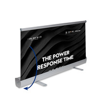 Rangka Banner Gulung Tipe E, Rangka Display Iklan dan Promosi Portabel dari Aluminium Alloy, Rangka Poster Aluminium yang Dapat Ditarik