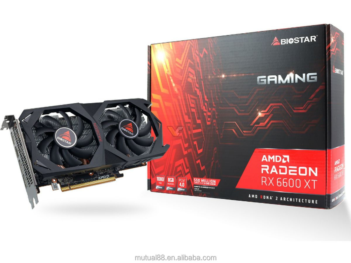 Biostar RX6600XT 8GB DDR6 グラフィックボード Original New BIOSTAR Radeon RX 6600 XT 8GB GDDR6 Graphics Card