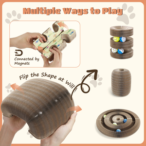 Nobleza ของเล่นรูปสะพานโค้งมหัศจรรย์ของเล่นรูปแมวที่ขูดขีดแบบโต้ตอบเป็นมิตรกับสิ่งแวดล้อมของเล่นรูประฆังที่ได้แรงบันดาลใจจากธีมภาพเคลื่อนไหว - Product Image 5