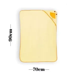 Toalla de baño con capucha de visón para bebé, diseño de pato, 300-499 g/m², para el baño del bebé - Product Image 3