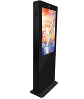 Affichage publicitaire numérique extérieur sur pied, écran LCD haute luminosité étanche IP65, graphiques, SDK 1 an