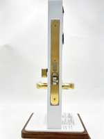 Cerradura de puerta de hotel OEM ODM de acero inoxidable 304, cerradura interior silenciosa para puerta de madera, manija dividida