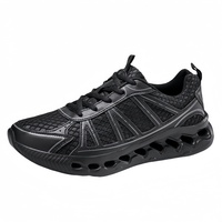 Chaussures de course sportives légères et respirantes pour hommes, semelle extérieure en caoutchouc, tige en microfibre, à lacets, grandes tailles 39-46