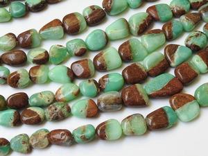 Crisoprasa Bio Color, Pepitas Lisas Pulimentadas, Suministros al por Mayor de Gemas y Cuentas PME, Piedra Natural, Hilo de 14 Pulgadas, 18x15 a 10x6 mm, 0.35 mm - Product Image 2