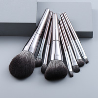 Pinceaux de maquillage fard à paupières fond de teint synthétique végétalien Ensemble de pinceaux de maquillage de luxe de haute qualité Logo personnalisé