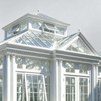 Nouveau produit : véranda en aluminium personnalisée pour villa, avec verre isolant, serre de jardin extérieure