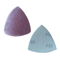 Support de ponçage triangulaire pour outil oscillant multifonction, fixation rapide auto-agrippante