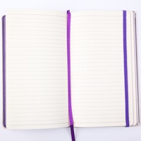 Carnet Organiseur/Agenda A5 à Couverture Rigide en Cuir Gaufré avec Impression de Logo Personnalisé, Reliure Collée, Bande Élastique pour Étudiants et Enseignants