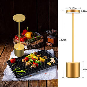 Portable Modern Aluminium Led Dimmable Restaurant Cordless Table Lamp With Usb Rechargeable Battery for Hotel Bar Dinning Room - Product Image 6