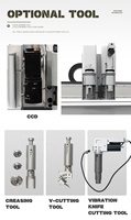 Máquina de fabricación de muestras de caja inteligente plana, trazador de corte automático de cartón, CNC, precio de fábrica