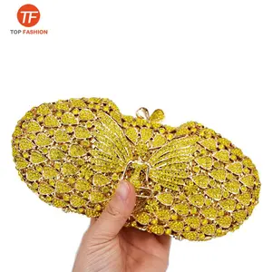 Luxury Crystal Evening Bags angel Pattern Box Clutch Bags Women Wedding Bags from Factory