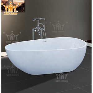 Baignoire autoportante en acrylique au design moderne, écologique, portable, pour bains relaxants, hôtels, accessoire de drainage, garantie <span class=keywords><strong>SICO</strong></span> de 5 ans - Product Image 5