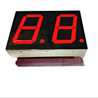 Afficheur LED à 7 segments à cathode commune Super Rouge (620-625 nm) 1 pouce 2 chiffres Module LED Houkem-10021-A/BSR 18 broches CC CA