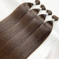 Extensions de cheveux humains lisses, mèches de cheveux vierges chinois 100 % naturels non traités, couleur naturelle