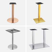 Vente en gros d'usine, pieds de table en acier inoxydable modernes, minimalistes, légers et luxueux, multi-styles, multi-spécifications, couleurs personnalisées