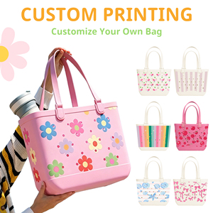 Bolsa de Compras Grande Impermeable de <span class=keywords><strong>Goma</strong></span> <span class=keywords><strong>EVA</strong></span> para Mujer con Logotipo Personalizado, Bolso de Playa de Silicona <span class=keywords><strong>EVA</strong></span>, Bolso Tipo Cartera Ecológico de Gelatina - Product Image 3