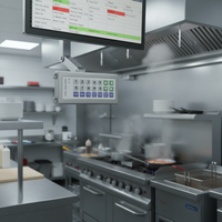 Nuevo Teclado KDS Inalámbrico Programable para Punto de Venta en Cocina, para Restaurantes de Comida Rápida, para Sistema de Visualización en Cocina