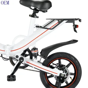 E Xe Đạp Châu Âu Kho Ouxi V5 Với APP 14Inch 500Watt 10ah 15ah Đầy Đủ Gấp Xích Điện Fat Bike