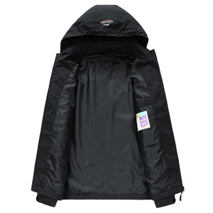 Chaqueta Cortavientos con Capucha Tiyo para Hombre, para Invierno, Aire Libre, Corte Ajustado, Dobladillo Recto con Etiqueta - Product Image 4