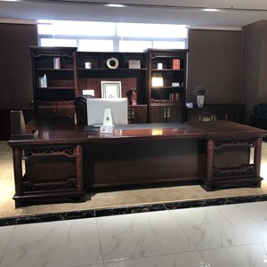Escritorio <span class=keywords><strong>de</strong></span> oficina <span class=keywords><strong>de</strong></span> lujo VIP grande liso clásico antiguo (FOH-B7B281) - Product Image 4