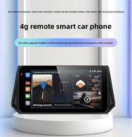 Caméra de tableau de bord 4G télécommandée 2K GPS Carplay Android Auto moto moniteur de pression des pneus à distance diffusion en direct