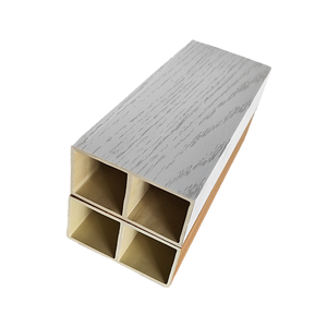 Tubos Cuadrados de WPC Impermeables en Oferta, Tubos de Madera Huecos para Divisiones de Oficina, Sala de Estar y Uso en Hoteles - Product Image 2