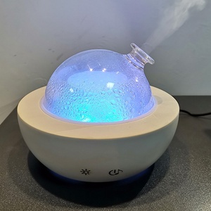 Diffuseur d'huiles essentielles à ultrasons en bois de 180 ml, diffuseur d'arômes, humidificateur, musique, brume froide - Product Image 5
