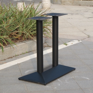 Chân bàn cà phê bằng gang đúc, chân bàn ăn bằng thép kim loại màu đen hiện đại cho nhà hàng - Product Image 5