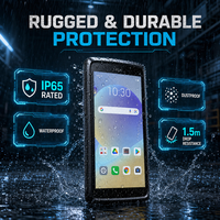 Terminal portable industriel Android 12 4G WiFi NFC Lecteur de codes-barres 2D PDA robuste pour la gestion des stocks et des actifs