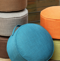 Pouf de sol en lin de haute qualité coussin méditation oreiller repose-pieds coussin Premium Yoga traversins coussins de chaise ronds