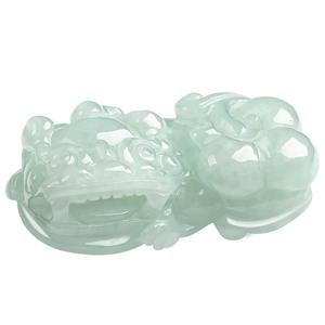 Colgante de Jadeíta Natural de Myanmar, Color Verde Claro, Pixiu, Unisex, Bestias Míticas, Estilo Chino, con Certificado de Tasación PX03 - Product Image 5