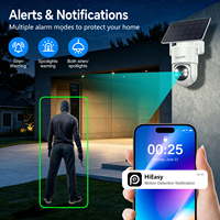 Caméra WiFi Hieasy avec objectif de vision nocturne, stockage cloud, 3MP 4K, idéale pour la protection des villas et des jardins