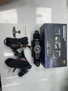 4K Dash kamera ön arka dört Lens 360 Panorama kayıt USB otomatik döngü kaydedici gece görüş 1080P kamera araba DVR kara kutu