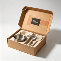 Boîte d'emballage en papier pour tasse isotherme avec impression de logo personnalisé, boîte d'expédition pour tasse thermique de haute qualité, boîte cadeau pour vêtements
