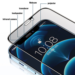 Verre trempé anti-explosion incassable 5D 9D grand arc bord noir pour iPhone 15 16 Pro Max Samsung A55 - Product Image 2