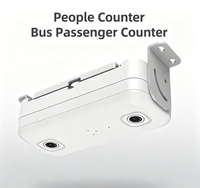 Cámara de Conteo de Pasajeros para Autobús con IA, DVR Móvil de 8 Canales y 1080P, Sistema de Monitoreo de Video con GPS 4G para Gestión de Flotas de Autobuses